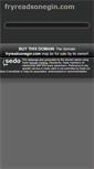 Mobile Screenshot of fryreadsonegin.com
